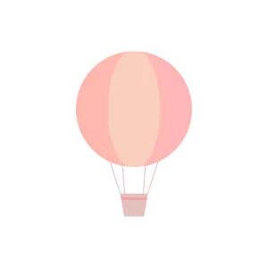 ピンクの気球